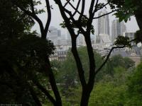 19th arrondissement towers and city hall seen from the parc des Buttes Chaumont